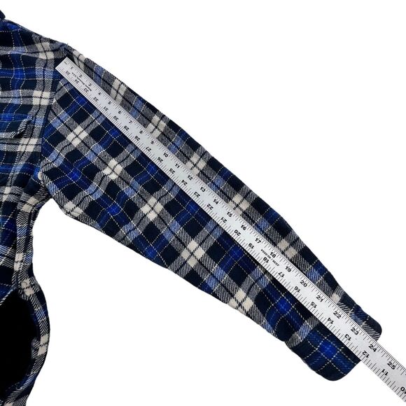 Orvis Plaid Flannel Shacket Shirt Mens Medium Jacket Pockets Hiking Outdoors - Picture 13 of 14